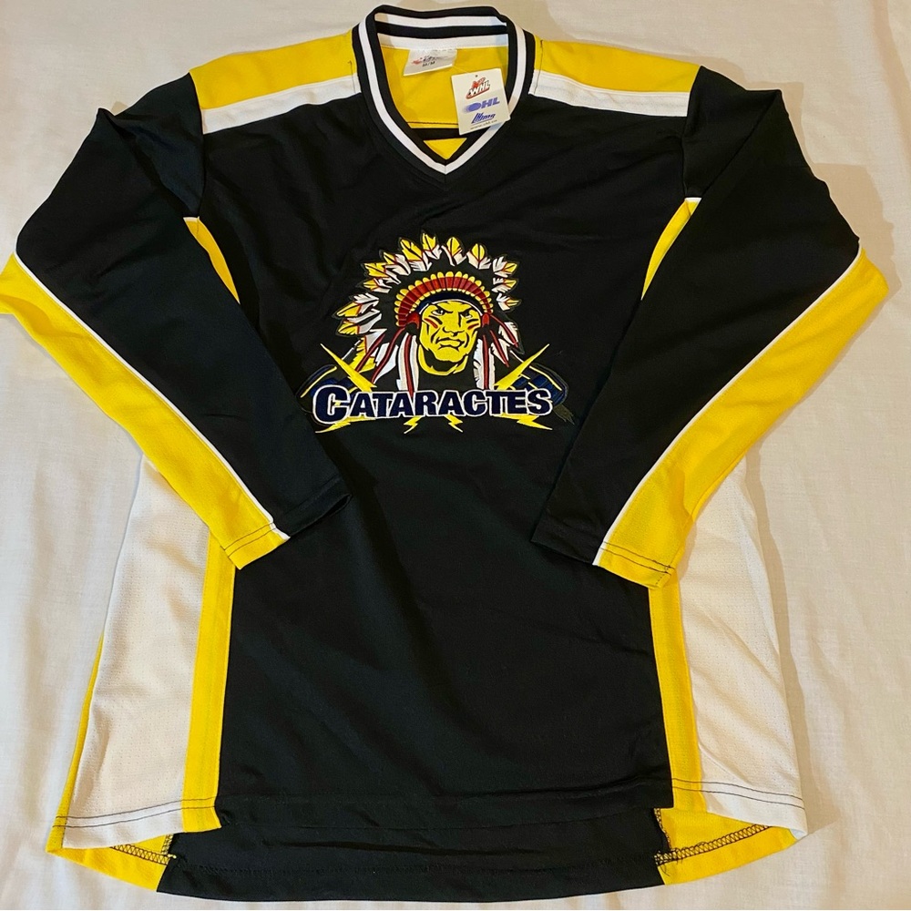 Shawinigan Cataractes Hockey Jersey Stitched Sewn CHL QMJHL Fan Black Medium NEW
